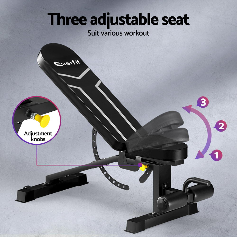 Adjustable FID Bench Press Home Gym 450kg Capacity