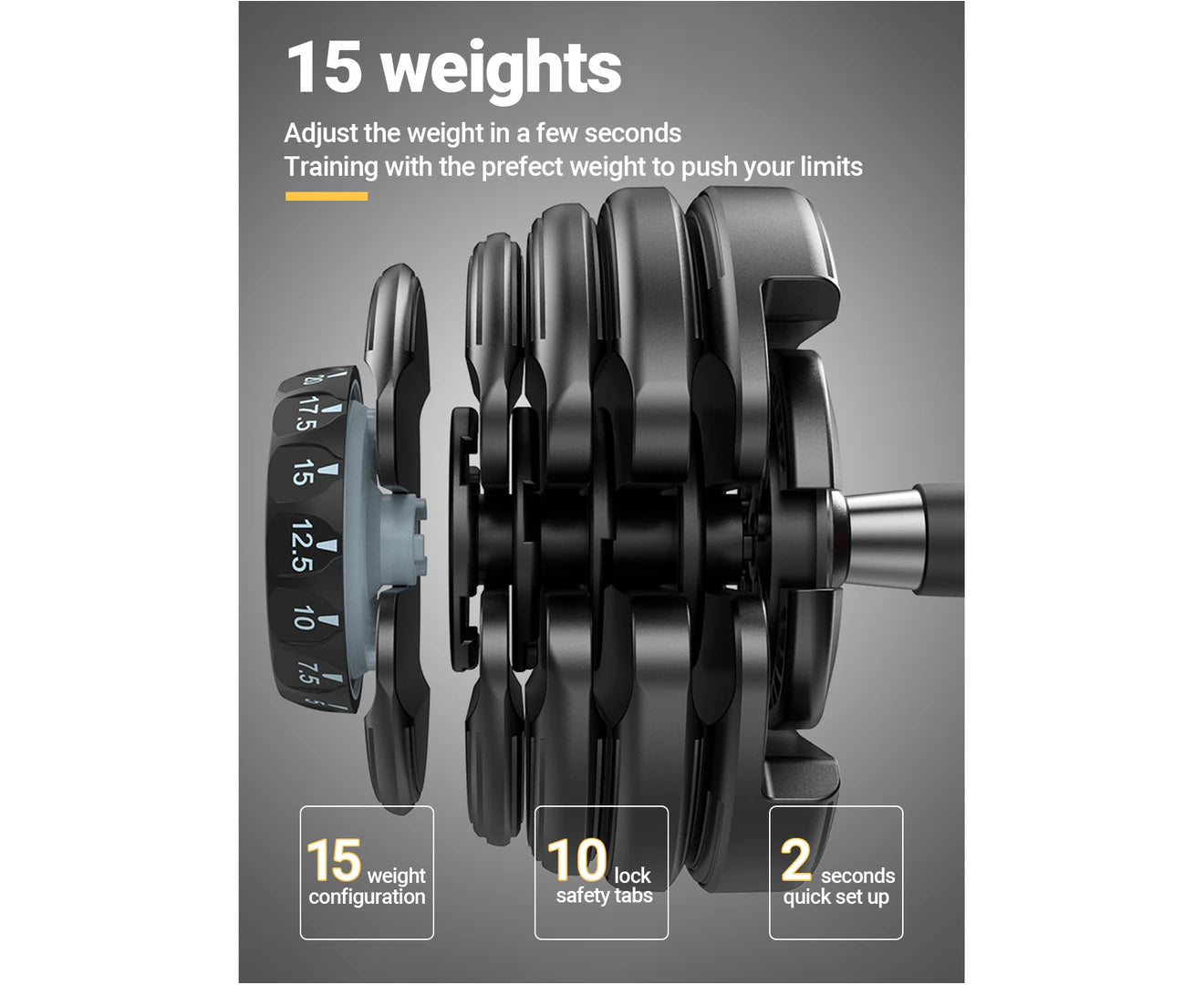 48kg Adjustable Dumbbells Dumbbell Set! 2 x 24kg - FREE POSTAGE