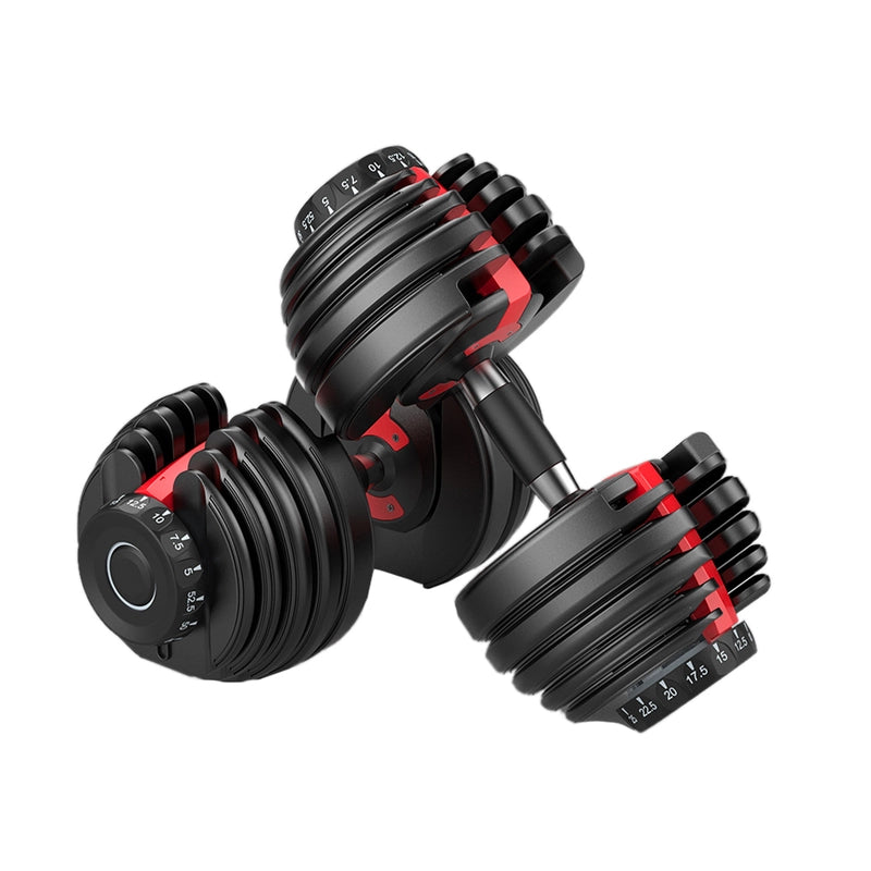 48kg Adjustable Dumbbells Dumbbell Set! 2 x 24kg - FREE POSTAGE